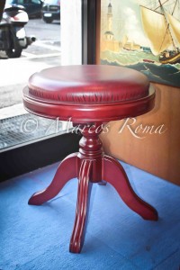 sgabelli girevoli in pelle