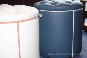 pouf in pelle