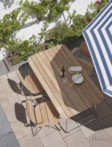 tavoli per esterno teak