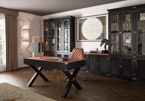 studio moderno nero
